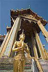 Statue, Wat Phra Kaew, Palais Royal, Bangkok, Thaïlande