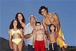 Portrait of Family at the Beach