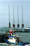 The Netherlands, South Holland, Rotterdam, harbour, cranes