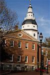 Vue faible angle d'un bâtiment, Annapolis, Maryland, USA