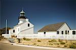 Façade d'un phare, phare de Point Loma, Cabrillo National Monument, Californie, USA