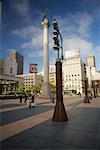 Low angle view of a column, Union Square, San Francisco, California USA