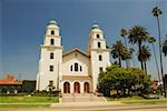 Facade of a Spanish style church, Los Angeles, California, USA