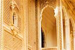 Low angle view of a balcony, Jaisalmer, Rajasthan, India