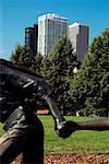 Close-up of a sculpture, Gateway Park, Chicago, Illinois, USA
