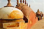 Close-up of domes of a fort, Nahargarh Fort, Jaipur, Rajasthan India