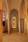 Colonnes voûtées à l'intérieur d'un palais, City Palace, Jaipur, Rajasthan, Inde