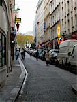 Group of people walking on the street, Paris, France