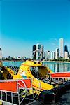 Seadog amarré dans un port, Chicago, Illinois, USA