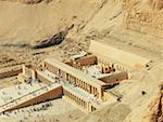 High angle view of tourists in a temple, Egypt