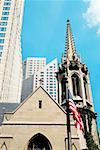 Facade of a church, Fourth Presbyterian Church, Michigan Avenue, Chicago, Illinois, USA