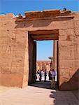 Entrée d'un temple, des Temples de Karnak, Louxor, Égypte