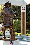 Statue in einem Garten, Boston, Massachusetts, USA