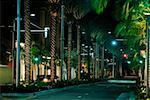 Street at night, Rodeo Drive, Los Angeles, California, USA