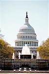 Fountain in front of the Capitol Building, Washington DC, USA