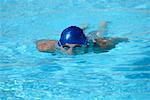Male Swimmer Swimming Underwater