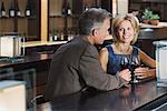 Mature couple in a bar