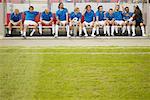 Footballers on the bench