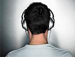 Man Wearing Headphones