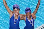 Swimmers Cheering