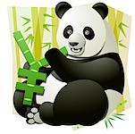 Portrait of a panda bear holding a yen sign