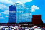 Blue Cross Building with sky reflections in Towson, Maryland