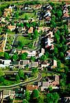 Aerial views of Montgomery County housing develop., Maryland