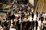 Crowds on New York City Srteet in Central Manhattan