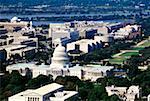 Aerial view of a government building, Capitol Building, Washington DC, USA