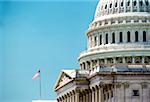 Gros plan d'un gouvernement bâtiment Capitol Building, Washington DC, USA