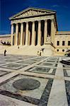 Facade of a government building, US Supreme Court, Washington DC, USA