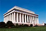 Low angle view of a government building, Lincoln Memorial, Washington DC, USA