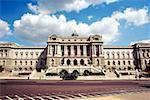 Vehicle in front of a government building, Library of Congress, Washington DC, USA