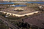 Luftbild von einer Regierung Gebäude in einer Stadt, das Pentagon, Washington DC, USA