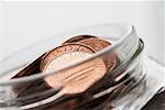 Jar full of coins