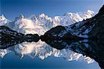 Aiguilles de Chamonix und Lac Blanc, Rhone-Alpes, Chamonix, Frankreich