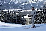 Skieurs, Whistler, Colombie-Britannique, Canada
