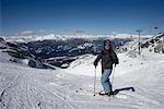 Skieurs, Whistler, Colombie-Britannique, Canada