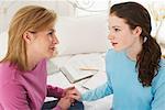 Mother and Daughter in Bedroom