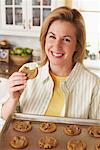 Woman Baking Cookies
