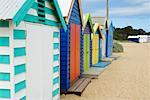Brighton Bathing Boxes, Dendy Street Beach, Brighton, Victoria, Australia