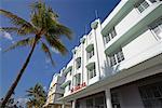 Extérieur du bâtiment, South Miami Beach, Miami, Florida, USA