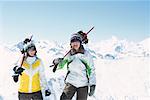 Women Skiing, Rauris, Salzburg Land, Austria