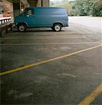 Van in Parking Spot, Austin, Texas