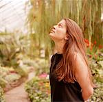 Woman in Greenhouse