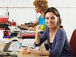 Portrait de femme au bureau