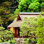 Maison dans un jardin, la Villa impériale de Katsura, Kyoto, Japon