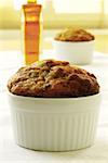Close-up of a muffin in a bowl
