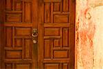 Close-up of a closed door, Mexico