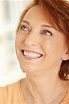 Close-up of a senior woman smiling